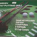 Wekin Indoor Putting Green Mat with 2 Putters, 2 Balls,12 Hole Covers, Golf Training Mat for Party Game, Great Gifts for Men