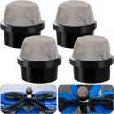 DECOHS 3 Pcs 190106Z Air Bleeder Screen Cap- Stainless Steel Screen Filter Cap Replacement Parts- Air Valve Strainer Cap for Most Pools Filters