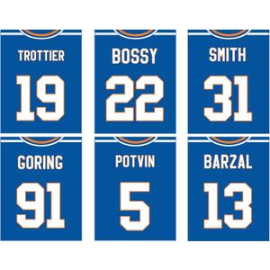 TnT Prints New York Islanders Poster, New York Islanders Wall Decor, New York Islanders Prints, Hockey Poster, NHL Posters, NY Islanders Poster, NY Islanders Decor - Set of 6 (8x10) - Unframed