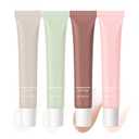 2 x 4Pcs Summer Lip Glossy Butter Balm Set, Instant Moisture Sheer Tint, Non-Sticky, Conditioning Formula to Soothe & Repair Dry, Chapped Lips, Jelly Lip Stain with Natural Scent (#1+2+3+4, 4Pcs)
