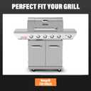 Utheer Stainless Steel Warming Rack for Nexgrill 720-0882A 720-0882 Gas Grill, 28.6" 7.2" Stainless Steel Upper Warming Rack Replacement for Nexgrill 5 Burner Grill