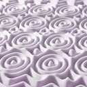 Mellow 3 Inch 5-Zone Memory Foam Mattress Topper, Soothing Lavender Infusion, Dorm Essentials, Twin