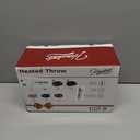 Homemate Heated Blanket Electric Throw - 50"x60" Heating Blanket Throw 1/2/4/6/8 Hours Auto-Off 10 Heat Levels Over-Heat Protection Luxury Faux Fur Sherpa ETL Certification