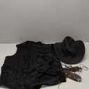 Western Outfits for Women Cowgirl Tassel Sleeveless Vest Cowboy Hat