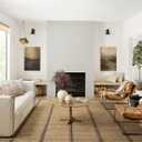Loloi Angela Rose Colton Collection CON-01 Natural/Black 5'-0'' x 7'-0'', .38" Pile Height, Area Rug