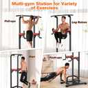 RELIFE REBUILD YOUR LIFE Power Tower Pull Up Bar Station Workout Dip Station for Home Gym Strength Training Fitness Equipment, Supports up to 400 lbs