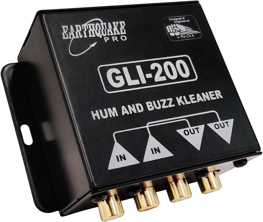 Earthquake Sound GLI-200 Hum and Buzz Kleaner 600 Ohm RCA in/Out Ground Loop Isolator