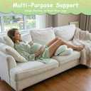 Pregnancy Pillows for Sleeping, Pregnancy Wedge Pillow for Side Sleeping, Pillow Support for Belly, Back and Hips Relief, Breathable and Adjustable W-Shaped Pillows for Pregnant Women