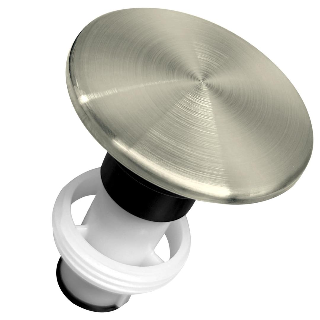 972-098J Plumbing-Equipment Brushed Nickel Drain Sink Stopper, Drain Sink Plug Part Push & Seal Drain Stopper Assembly 35338-06XX