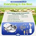 Automatic Animal Drinking Water Bowl with Float Valve, Extended Pipe, Stainless Steel Waterer Feeder Farm Dog Dispenser Kit Self Filling for Livestock