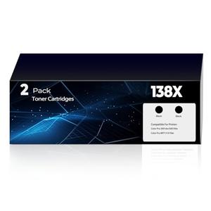138X Black Toner Cartridge Pro 3101fdw 3101sdw 3001dw Toner,Compatible for HP 138X 138A W1380A W1380X Black LaserJet Toner Cartridges for LaserJet MFP 3101fdw 3101sdw Pro 3001dw 3001fdw 2-Pack