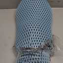 Lumbar Pillow, Memory Foam Lumbar Support Pillow for Office Chair and Car Seat, Ergonomic Streamline Back Pillow for Lower Back Pain Relief, Back Support Pillow for Sitting, Driving, Traveling (Blue)