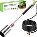 Propane Torch Weed Burner Kit,High Output 2,800,000 BTU with Self Igniter and Turbo-Blast Trigger,Heavy Duty Blow Torch with 10FT Hose,Flamethrower for Weeding,Roofing,Melting Snow,Road Paint Removing
