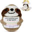 2 x Crochet Sloth Colour Card