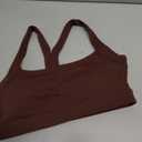 YEOREO Sports Bras for Women Medium Support Racerback Padded Running Bra Tracii Square Neck Wireless Workout Gym Crop Top (Brown, M)
