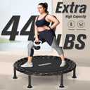 ZCMHAXJ Foldable Mini Trampoline, 40" Rebounder Trampoline for Adults, 440lbs Capacity Indoor Fitness Workout Exercise Equipment