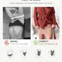 FeelinGirl Shapewear Bodysuit Tummy Control Body Shaper for Women Seamless Waist Snatching Shaper (Black, X-Small-Small)
