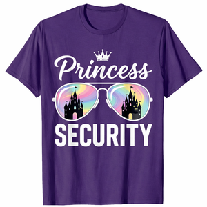 Princess Security Protection Retro Castle Matching Family T-Shirt S