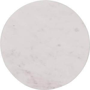 Round Marble Cheese/Cutting Board (8"L x 8"W, White)