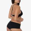 Women Black High Waisted Panties Shorts S