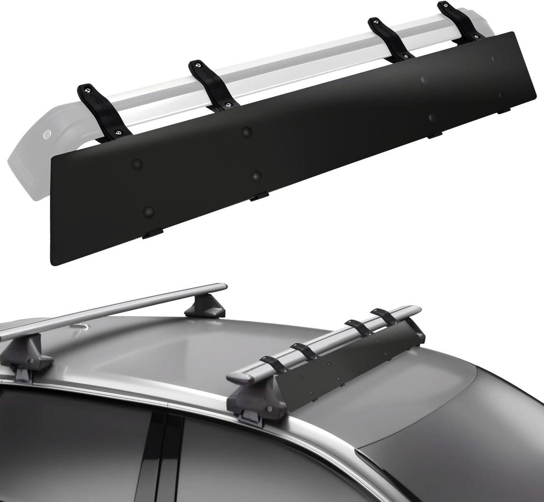 Universal 44" Roof Rack Wind Deflector/Fairing-Aerodynamic Noise Reducer to Minimize Wind Noise&Vibration for Car Rack