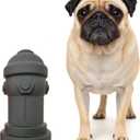 Small Dog Fire Hydrant 4x7 Silicone Soft Potty Training Aid for Small Breeds Under 10lbs Toy Breeds Indoor Outdoor Training Grey