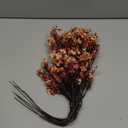 JAKY-Global Babys Breath Silk Artificial Flowers 6 Bundle European Fake Flowers Decor Wedding Party Fall Stems Decoration Bouquets DIY Home Garden ,Farmhouse, Living Room Decor (Beige Brown-6pcs) Vase Not Included