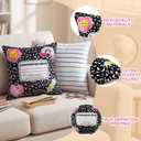 HunnmingRe 2 Pcs Cute Composition Book Notebook Pillows Gift for Woman Man Large Plush Throw Pillow Creative Cute Reading Room Sofa Decoration