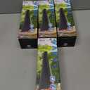 Treva Bug Fan Fly Deterrent with Holographic Blades to Clear Bugs, Mosquitoes, and Flies, Battery Powered Fly Fan 4 Pack (Black)