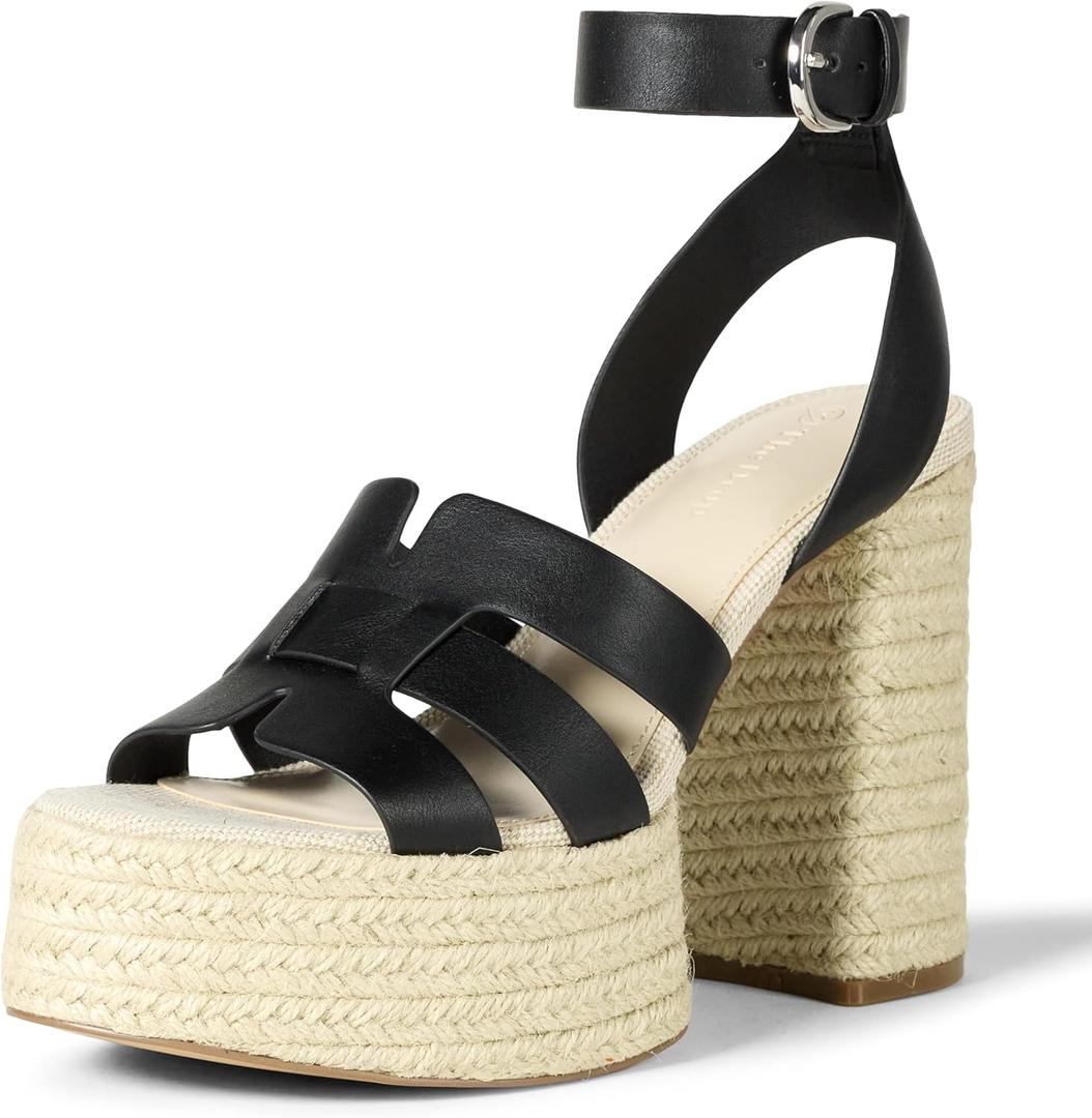 The Drop Women's Bea Platform Heel (Black, 6)