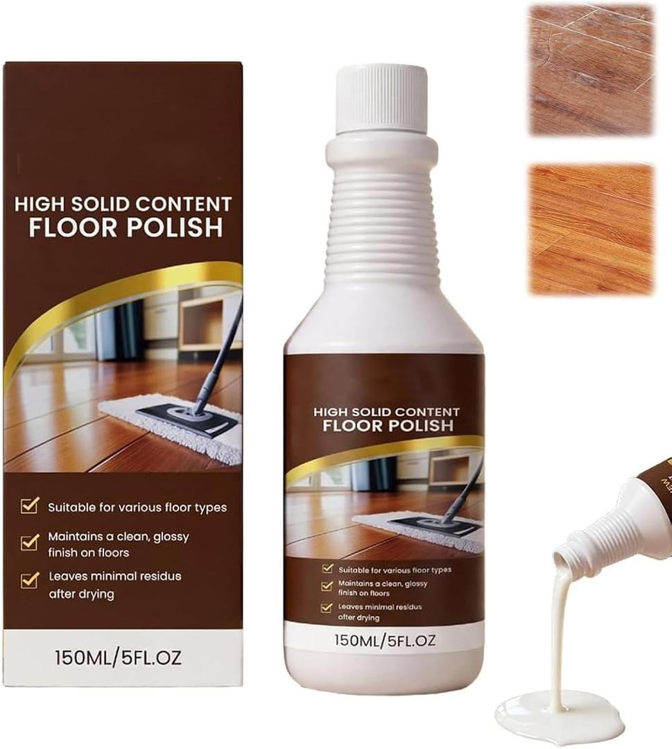 150ML Professional Wood Floor Restorer, Floor Restore for Wood Floors, Floor Revive Wood Floor Restorer, Suitable for Hardwood Floors, Laminate Flooring, Furniture Surfaces Maintenance