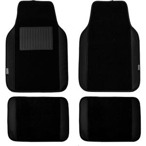 FH Group Car Floor Mats - Carpet for Cars, Universal Fit Automotive All Purpose Car Protector Mat for Most Sedan, SUV, Truck Floor Mats Black