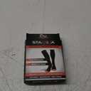 Physix Gear Compression Socks 20-30 mmHg - Men & Women - Running, Nurses, Shin Splints, Flight, Travel (Black/Red)