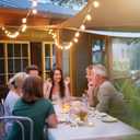 3 Pack White Table Skirt, Wrinkle-Free Spandex Table Covers 6ft, Elastic Fitted Washable Tablecloth for Rectangle Tables for Wedding, Banquet, Party, Events