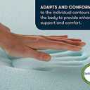Serta ThermaGel Cooling, Pressure-Relieving Memory Foam Mattress Topper, 3 Inch, California King