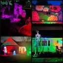 WELALO Solar Color Changing Spot Lights Outdoor, Waterproof Solar Halloween Lights, 7 Modes Multicolor RGB Landscape Spotlight for Garden Yard Driveway Lawn Patio Pathway Christmas Decorations 9 Pack