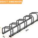 Ultrawall Bike Storage Rack for Garage, 5 Bikes Floor Bike Stand, Bicycle Parking Holder Stand for Indoor/Outdoor, Fit 22-28" Wheel Tire Width 2.1"