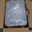 4-Liter Pink Portable Mini Fridge for Skincare Beauty Cosmetic Makeup With Mirrored Door and Dimmable LED Light