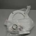LUXE TS1008R Round Comfort Fit Toilet Seat with Slow Close, Quick Release Hinges, and Non-Slip Bumpers (White)