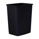Superio 1.25 Gallon Mini Trash Can  Small Plastic Bathroom, Office, Dorm Unlidded Waste Bin Only for Desktop, Vanity, Under Sink, Cabinet, Countertop, Slim Diaper Pail (Black)