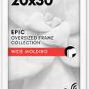 Americanflat 20x30 Poster Frame with Polished Plexiglass - White Picture Frame - Wide Photo Frames Made of Engineered Wood for Vertical or Horizontal Wall Display - Epic Collection - White