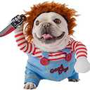 Pet Deadly Doll Dog Costume, Cosplay Halloween Christmas Funny Clothes Party Costume for Small Medium and Large Dogs (Small)