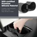 TPARTS Silicone Center Console Cup Holder Insert for Tesla Model Y Juniper 2026-2025 Anti-Slip Dust & Water Proof Noise Free Precise Fitment & Easy Installation (Premium/Performance/Standard)