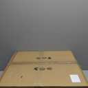 Rustic White Caged Ceiling Fan, Farmhouse Ceiling Fan with Lights Remote Control with Crystal, LED Low Profile Ceiling Light for Bedroom Kitchen Living Room