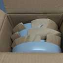 famiware Mercury Pasta Bowls Set of 4, 33 oz Large Salad Bowls, Ceramic Pasta Plates Bowls, Serving Bowls for Kitchen, Microwave & Dishwasher Safe, Light Gray