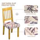 CoSofSLIP Chair Seat Covers Dining Room Set of 6,Soft Printed Patterned
