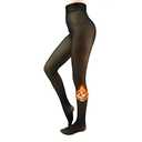 X-CHENG Fleece Lined Tights Sheer Women - Fake Translucent Warm Pantyhose Leggings Sheer Thick Tights for Winter L