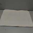 ACHIM Memory Foam Bathroom Rugs - 17 x 24 Inch (Elle White) - Ultrasoft Non Slip Bath Mat for Bathroom Floor, Shower, Bedroom & Kitchen - Quick Dry Washable Dense Memory Foam Bath Mat Shower Rug