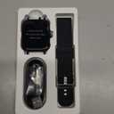 Smart Watch for Men Women SmartWatch 1.83" for iPhone Samsung Android Phone Compatible, Fitness Tracker Watch with Pedometer, Heart Rate/Sleep Monitor, Blood Oxygen, IP68 Waterproof (Black)