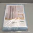 FANLI 2 Panels Star Blackout Curtains for Kid Girls Bedroom Living Room Darking Stripe Double Layer Star Cut Out Wall Home Decor Gradient Grommet Window Curtains (Blue 63L)